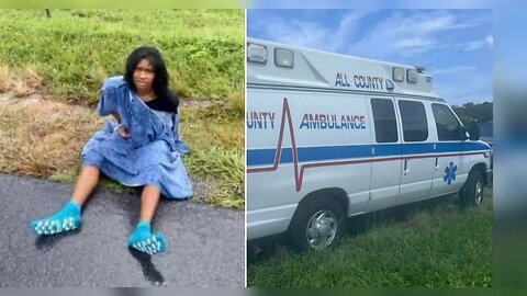 Marquisa Allen Florida Woman In Hospital Gown Arrested After Stealing Ambulance