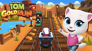 Talking Tom Gold Run - Mine Cart Ride Ep 1