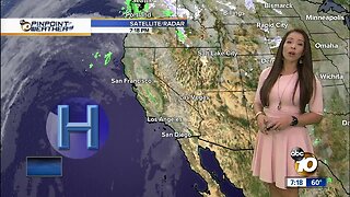 10News Pinpoint Weather with Meteorologist Angelica Campos