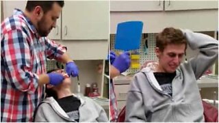 Father gets new teeth as a gift!