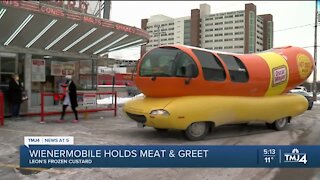 Wienermobile holds "meat & greet" at Leon's Frozen Custard
