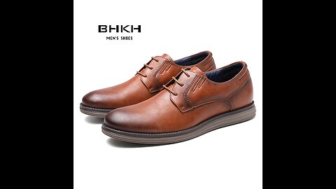 Leather Men Casual Shoes Business Work Office Lace-up Dress shoes