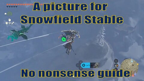 A picture for Snowfield Stable Side quest guide - Talonto Peak | Zelda TOTK
