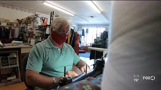 Tailor turns to making mask for those in need