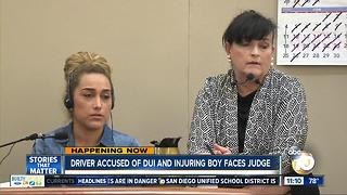 Driver accused of DUI and injuring boy faces judge