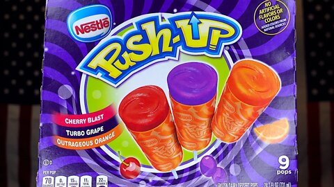 Nestle Push-Up Frozen Dairy Dessert Pops Review, Cherry Blast, Turbo Grape, & Outrageous Orange