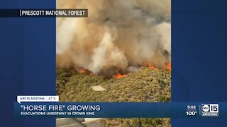 Horse Fire in Arizona grows to at least 3,000 acres