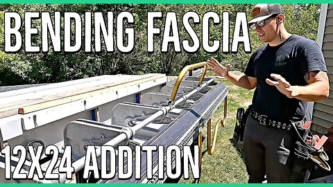 Bending Aluminum Fascia ||12x24 Home Addition||