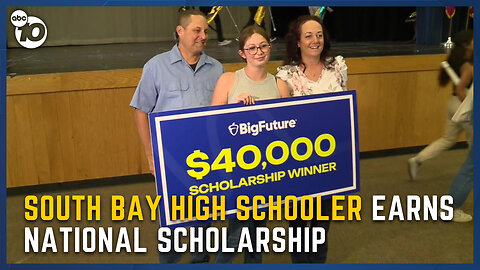 South Bay high school junior surprised with $40,000 scholarship
