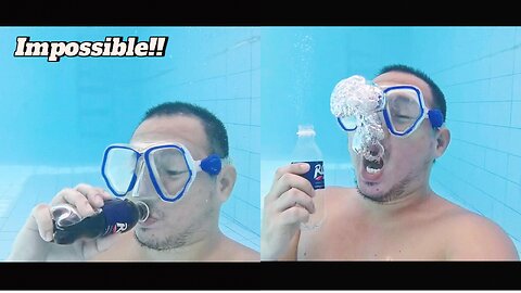 Sink or Sip: Jaw-Dropping Underwater Cola Chug