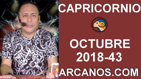 HOROSCOPO CAPRICORNIO-Semana 2018-43-Del 21 al 27 de octubre de 2018-ARCANOS.COM