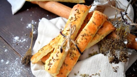 Romanian Salted Cumin Crackers Recipe | Snacks Recipe | Granny's Kitchen Recipes | Sărățele