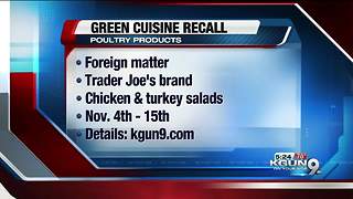 Green Cuisine poultry product recall