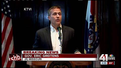 Missouri Gov. Eric Greitens resigns