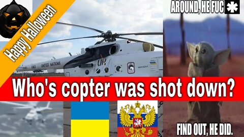 Ukraine Halloween Special. Propaganda and Russia Missile strikes & Helicopters shot down