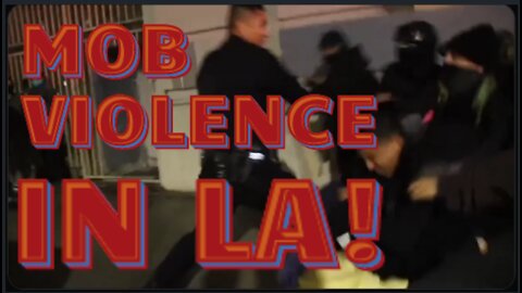 Mob Of Degenerate Heathens In Los Angeles Try To Kill Police Officers ON CAMERA!