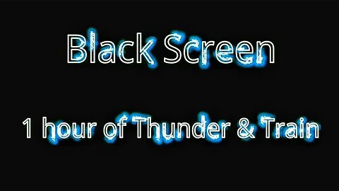 Thunderstorm sounds 1 hour | Rain thunderstorm sounds for sleeping | Thunderstorm sound Black screen