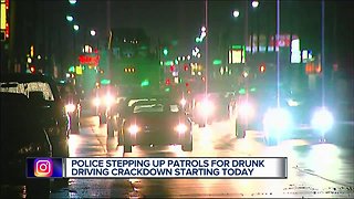 Police stepping up patrols for impaired driving crackdown starting today
