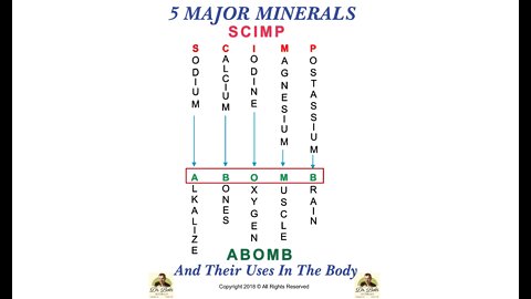 5 Major Minerals And Their Uses In The Body