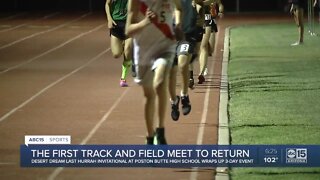 The first track and field meet held in Arizona