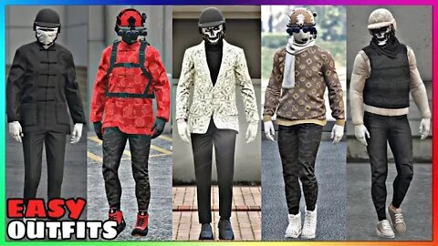 Top 5 Best Easy To Make Male Tryhard Outfits #40 (GTA Online)