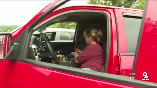Rural Kentucky mom can't get home internet, so she works in her truck