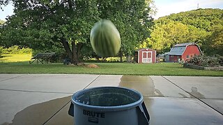 Slow Motion Watermelon Drop / Splash