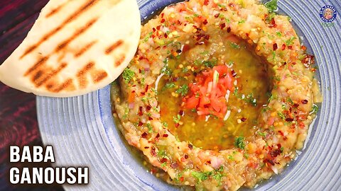 Baba Ganoush Recipe | Baba Ganoush Without Tahini | Brinjal Side Dish | Eggplant Dip | Varun