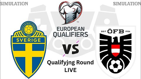 Sweden vs Austria | UEFA European Championship Qualifying | Live Match - Simulation