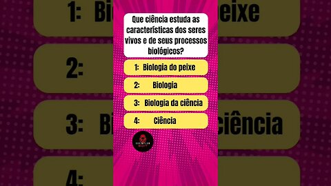 Quiz Sobre Ciência. Seja rápido #quiz #quizz #quizzes