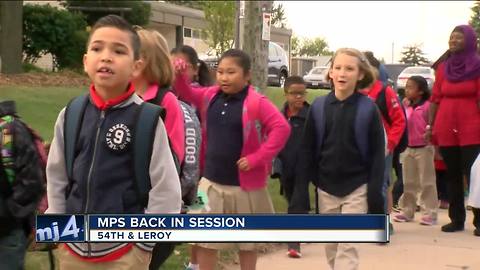 MPS students head back to school in uniform