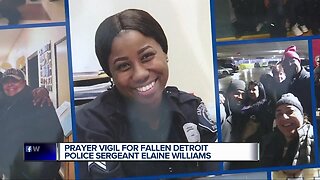 Prayer vigil for fallen Detroit Police Sergeant Elaine Williams