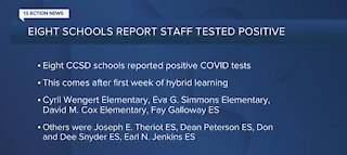8 schools report staff who tested COVID-19 positive after week 1 of hybrid learning, CCSD says