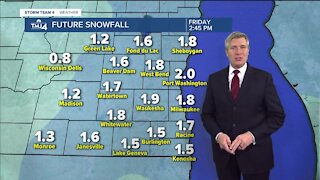 Friday morning has some flurries with highs near 10