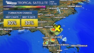 Disturbance off Florida coast has 30% chance of development