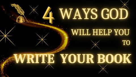 4 Ways God Will Help You to Write ✍🏼 Your Book 📖 | Christian Nonfiction Book Writing Tips