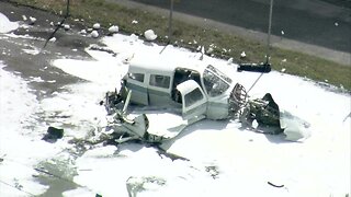 Chopper 5 video of small plane crash at Boca Raton Airport