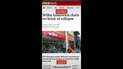 Is the potential collapse of Wilko the canary in the coal mine for all business leaders in UK