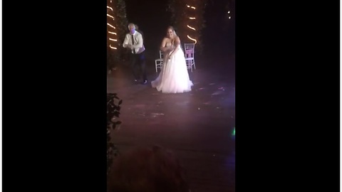 Awesome surprise father-daughter wedding dance