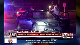 Driver arrested after dangerous pursuit in South Tulsa