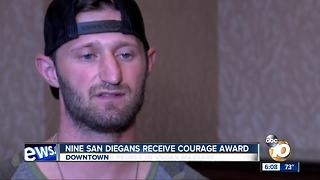 Nine San Diegans receive courage award