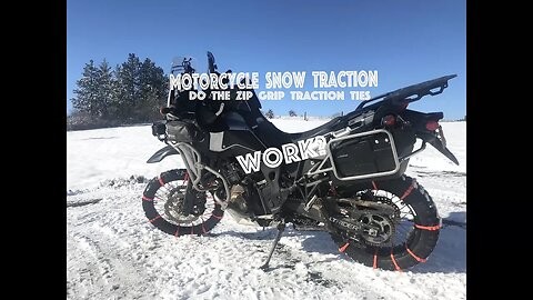 Motorcycle Snow Traction. Do Zip Grip Ties work on ADV bikes like the Africa Twin?