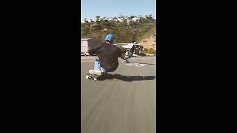 Hectic section on one of the steepest roads in socal.