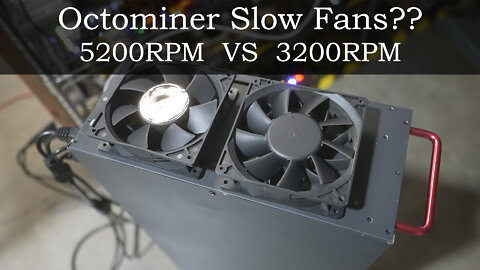 Octominer 12 GPU Slow Fan Speeds? Testing 5200RPM vs 3200RPM