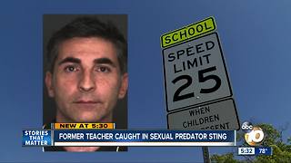 Former San Diego teacher caught in sexual predator sting