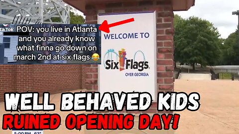 BLACK TEENS ruin six flags opening day in Atlanta with FLASH MOB style fighting's and shootout