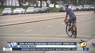 SDPD enforces bike and pedestrian safety
