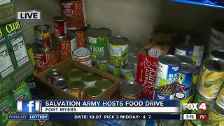 Salvation Army hosts food drive - 7am live report