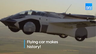 Flying car makes history