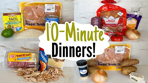 10 MINUTE RECIPES | 5 Tasty & QUICK Dinner Ideas | Best Home Cooked Meals Made EASY